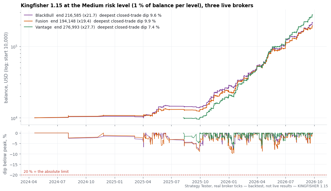 sizing (backtest chart)